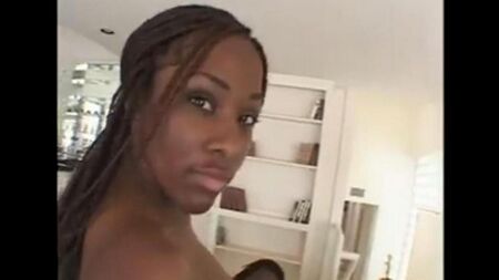 Во влагалище негритянки проникает член