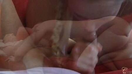 Попросил девку с косичками долго сосать хуй