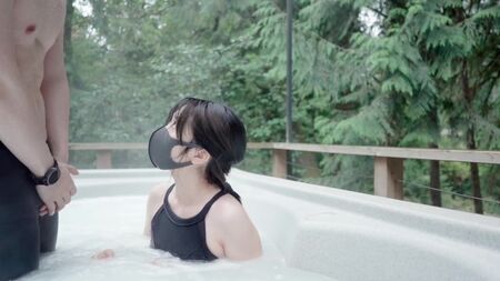 Секс в джакузи с азиаткой