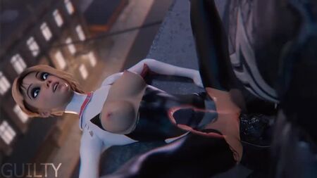 [3D Porn] Guilty - Spider-Man: Into the spider-verse. Venom Hard fucked Gwen-Spider and make creampied (2020) [Creampie, 3dporn]