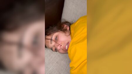 I fucked a skinny teen doggystyle on my sofa