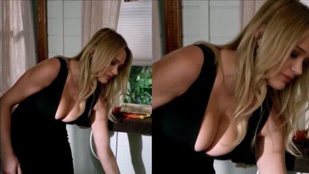 Hunter King's Large Breasts Spilling Out