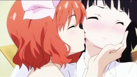 18 Yuri _Ecchi Anime Kisses Scenes