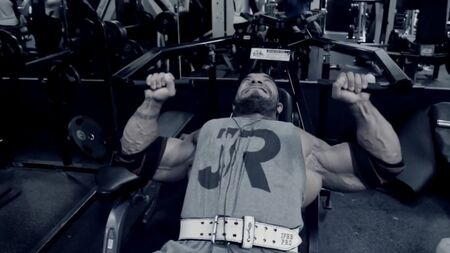 Sergio Oliva Jr. Trains Chest