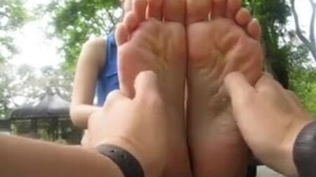 sweaty young soles