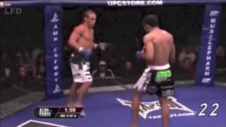 José Aldo Vs. Urijah Faber - Leg kicks from hell / realboxing.ru
