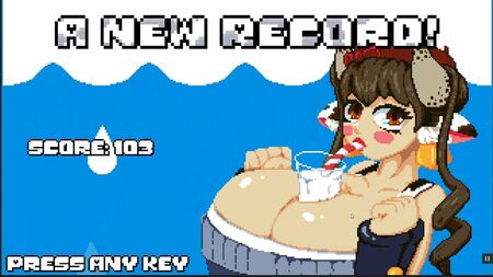 Milk Bouncer Cute Hentai game Giant boobs breast expansion