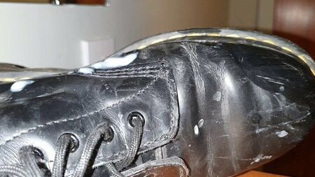 Dr. Martens boots getting cum creamed