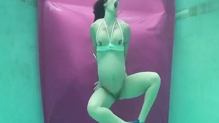 pregnant underwater bondage