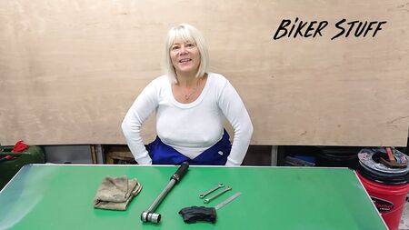 Hot Youtuber Biker Stuff - Pokies on white shirt