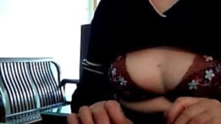 Asian granny at webcam