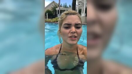 AEW - Tay Conti selfie in a pool