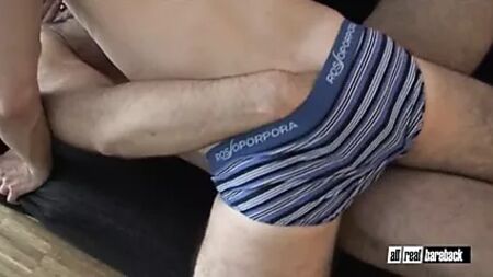 Hairy Daddy Barebacks Younger Stud