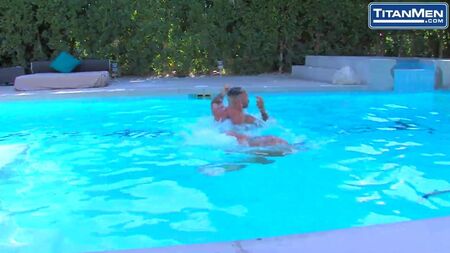 Swimming Hunks Lose Their Trunks For Poolside Ass Worship