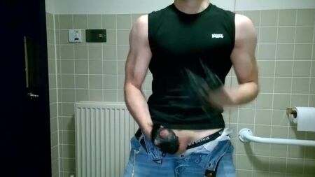 Black Leather Driving Glove Jerk Off