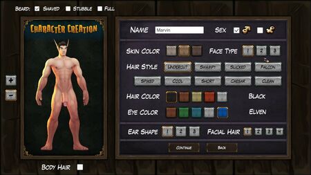 High Elf Marvin - Nude Twink - Lust for Adventure Game