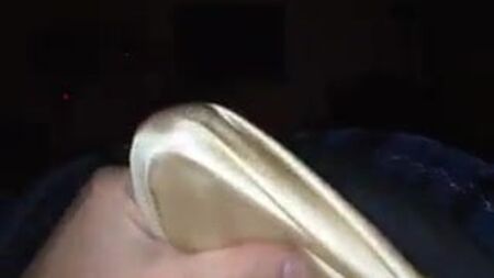 Cumshot in my Sears perfumed Half Slip from Ebay