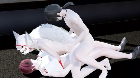 Yaoi Femboy - Foxy Double penetration