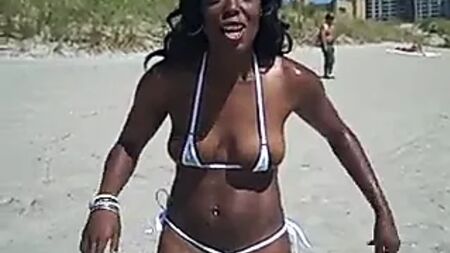 Lezli's Bikini Is So Small That NOTHING Is Covered!