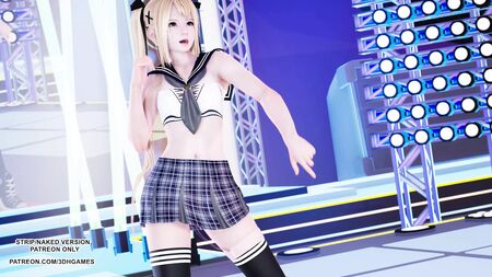 MMD Giga - CH4NGE Petite Teen Marie Rose Sexy Hot Dance Uncensored Hentai