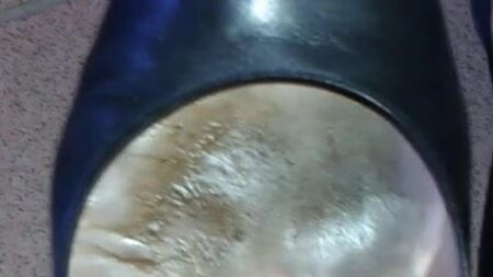 Ruining gf heels with cum