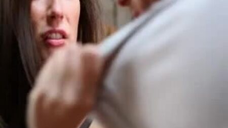 British slut Paige gets fucked whislt the dinner cooks