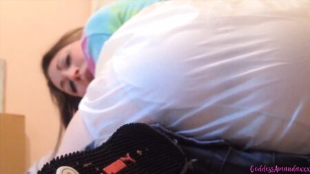 very worn panty in plastic pants for my panty sucker