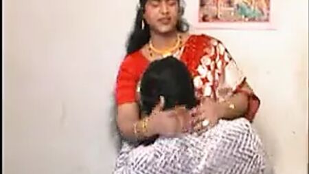 Red Saree Aunty