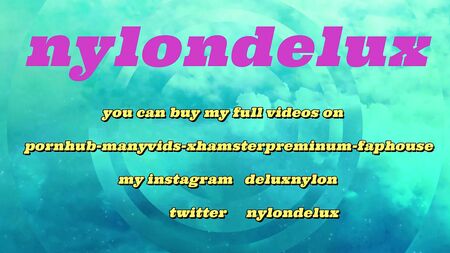 nylondelux in neon thight and striptease