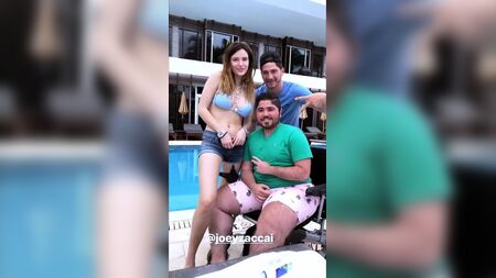 Bella Thorne big cleavage selfie, nipple slip.