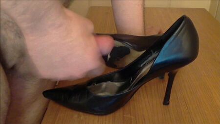 Big Cum Load in Guess Carrie Stiletto Pumps