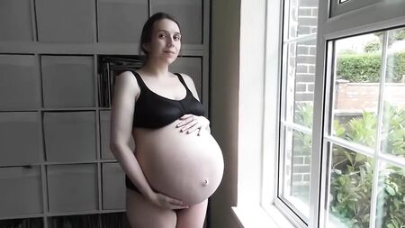 Huge Pregnant belly with twins