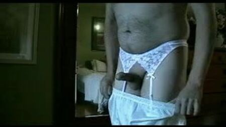 My Panty Boy Explodes in Giant Nylon Briefs - Part 1