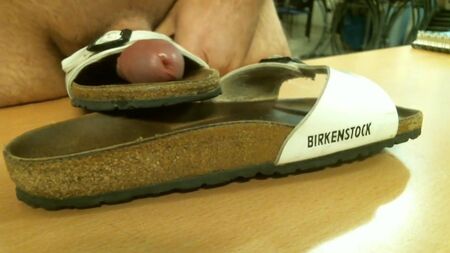 White Birkenstocks Madrid white CUM