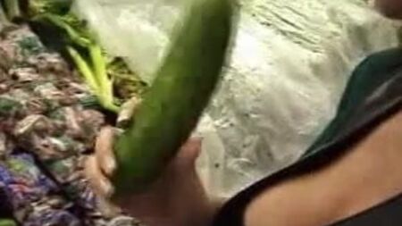 Buying some cucumbers with Sarah