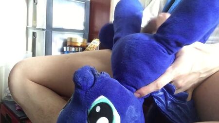 cum my plush pony luna