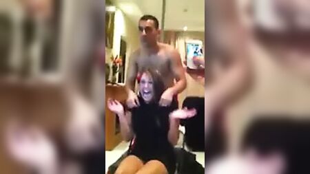 A real private party with male stripper. (CFNM)