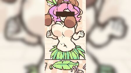 CocoNut Shake - Pixel Hentai game – Huge breasts, beach milking