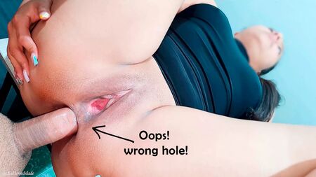 OMG, that's the wrong hole! ... It was hard! - Accidental Anal...