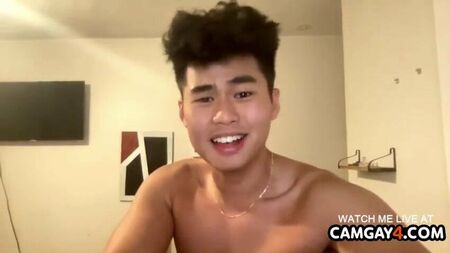 Handsome asian guy webcam