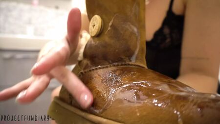 fluffy Ugg boots fetish cause ugly mess - projectsexdiary