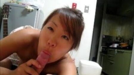 My first movie of sucking a gaijin cock