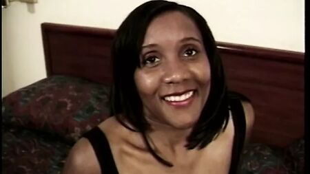 Cheap black slut in a tight black dress gets fucked