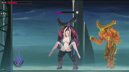 Dark Star act hentai game gameplay . Cute girl in sex