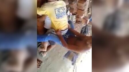 Viadagem dos peoes na obra