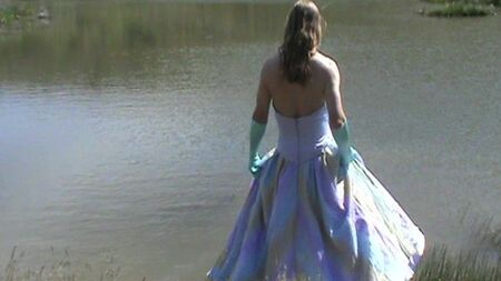 rainbow formal dress