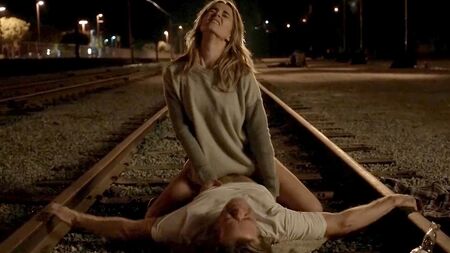 Bojana Novakovic Rides Guy In A Railway In Shameless