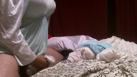 Nylon olga nightgown cum