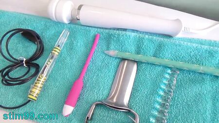 Endoscope Camera into Peehole, Woman Pee Hole Playing