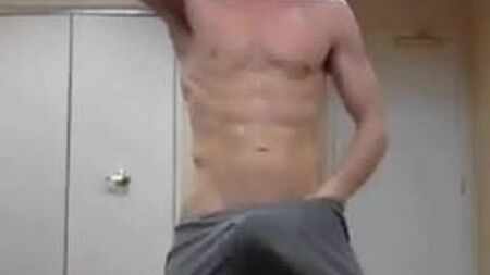 hot stud play with his dick and cum